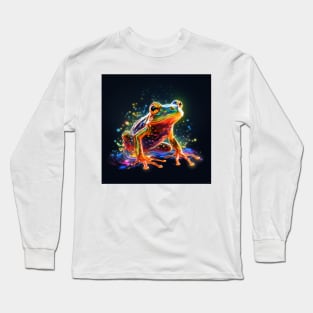 Frog Neon Art 1 Long Sleeve T-Shirt